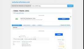 
							         owa.ynhh.org at WI. Outlook Web App - Website Informer								  
							    