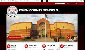 
							         Owen County Schools: Home								  
							    
