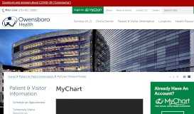 
							         Owensboro Health MyChart (Patient Portal) - Owensboro Health								  
							    