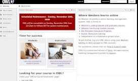 
							         OWL : Gateway : Welcome - Western University								  
							    
