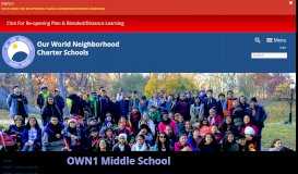 
							         OWN1 Middle School | Our World Neighborhood Charter School								  
							    