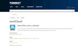 
							         ownCloud | TurnKey GNU/Linux								  
							    