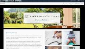 
							         Owner Advice - Expert Holiday Letting Tips - Sykes Cottages								  
							    