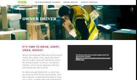 
							         Owner Driver | Working with Yodel								  
							    