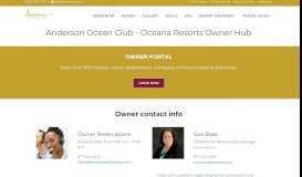 
							         Owner Log-In - Anderson Ocean Club								  
							    
