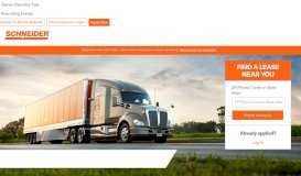 
							         Owner-Operators and Fleet Owners Lease with Schneider, Hiring ...								  
							    