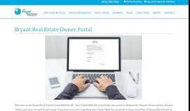 
							         Owner Portal | Bryant Real Estate								  
							    