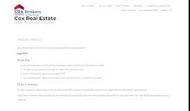 
							         Owner Portal – Cox Real Estate								  
							    