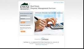 
							         Owner Portal - DWM Properties								  
							    