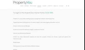 
							         Owner Portal Login - Property You								  
							    