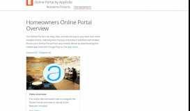
							         Owner Portal Overview | AppFolio Property Manager								  
							    