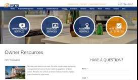 
							         Owner Resources | SGI Property Management								  
							    