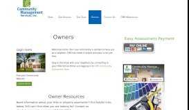 
							         Owners - Community Management Services								  
							    