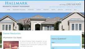 
							         Owners - Hallmark Residential Property Management								  
							    