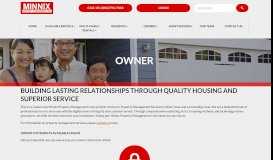 
							         Owners - Minnix Property Management								  
							    