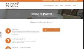 
							         Owners Portal - Monitor Your Property Account - Rize Property ...								  
							    