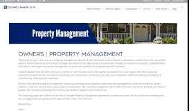 
							         Owners - Property Management | Coldwell Banker Elite								  
							    