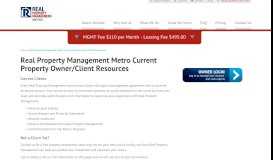 
							         Owners - Real Property Management Metro								  
							    