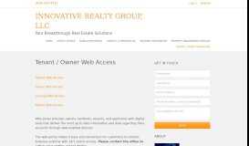 
							         Owners & Tenant Web Access - Innovative Realty Group								  
							    