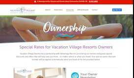 
							         Ownership - Vacation Village Resorts								  
							    
