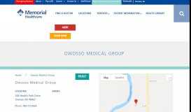 
							         Owosso Medical Group - Memorial Healthcare								  
							    