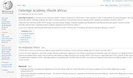 
							         Oxbridge Academy (South Africa) - Wikipedia								  
							    