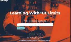 
							         Oxbridge | Distance Learning Courses Online								  
							    