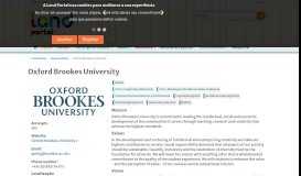 
							         Oxford Brookes University | Land Portal								  
							    