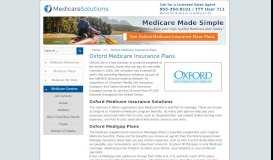 
							         Oxford Medicare Insurance Plans-Medicare Insurance Providers								  
							    