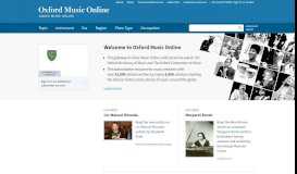 
							         Oxford Music Online								  
							    