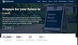 
							         Oxford Summer School 2019 | Oxford Royale Academy summer courses								  
							    