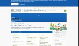 
							         Oxford Teachers' Club | Oxford University Press								  
							    
