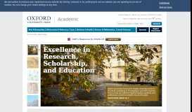 
							         Oxford University Press (OUP) - Academic Publishing - Homepage								  
							    