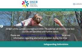 
							         Oxfordshire Safeguarding Children Board |								  
							    