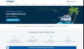 
							         Oxigen Travel Services for Retailer - Hotel, Air Ticket Booking								  
							    