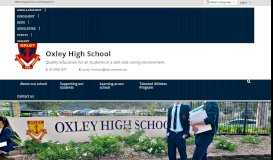 
							         Oxley High School: Home								  
							    