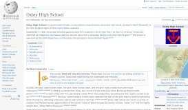 
							         Oxley High School - Wikipedia								  
							    