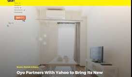 
							         Oyo Partners With Yahoo to Bring Its New Home Rental Model to ...								  
							    