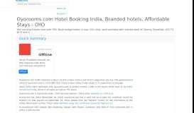 
							         oyorooms.com - Hotel Booking India, Branded hotels ...								  
							    