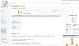 
							         P-GRADE Portal - Wikipedia								  
							    