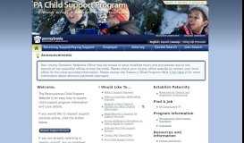 
							         PA Child Support Program - Pennsylvania Child Support Program								  
							    
