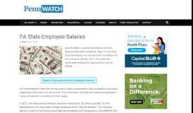 
							         PA State Employee Salaries - PennWatch								  
							    