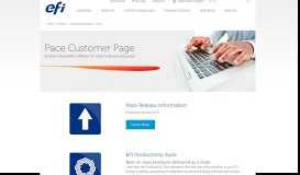 
							         Pace Customer Page - Productivity Software - EFI								  
							    