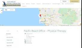 
							         Pacific Beach Office - San Diego Sports Medicine & Family Health ...								  
							    