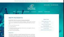 
							         Pacific Infectious Diseases » New Patients								  
							    
