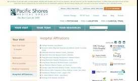
							         Pacific Shores Medical Group Hospital Affiliations - Pacific Shores ...								  
							    