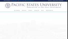 
							         Pacific States University – Education is the best investment								  
							    