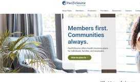 
							         PacificSource Health Plans								  
							    