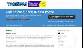 
							         Package - unified-node-open-mining-portal								  
							    
