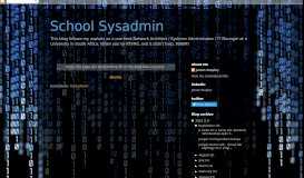
							         PacketFence - Configuration - School Sysadmin								  
							    